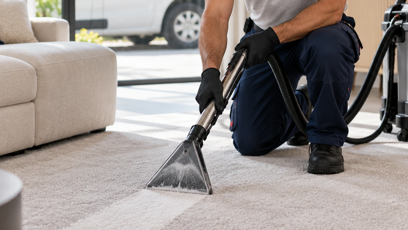 Teppich- und Polsterreinigung durch F&A Hauswartung